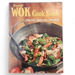 Vintage Sunset Wok Cook Book
